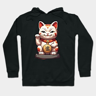 statue lucky cat Hoodie